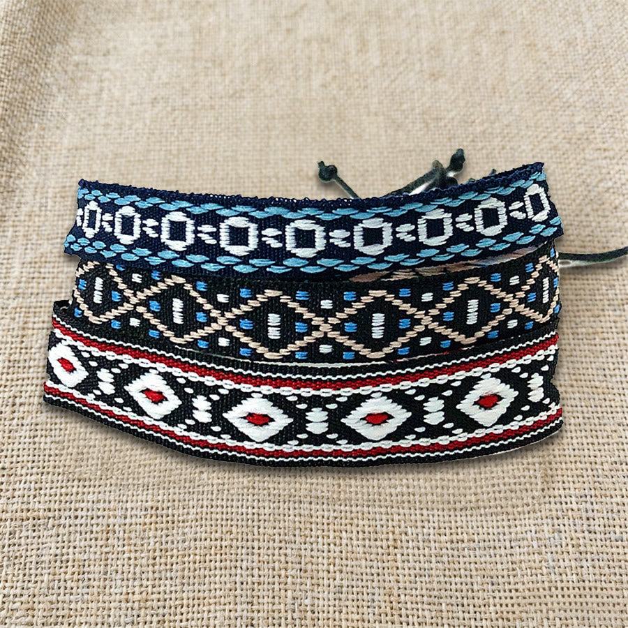 Olivenorma Premium Thread Handmade Multicolor Boho Ethnic Braided Bracelet - image 23