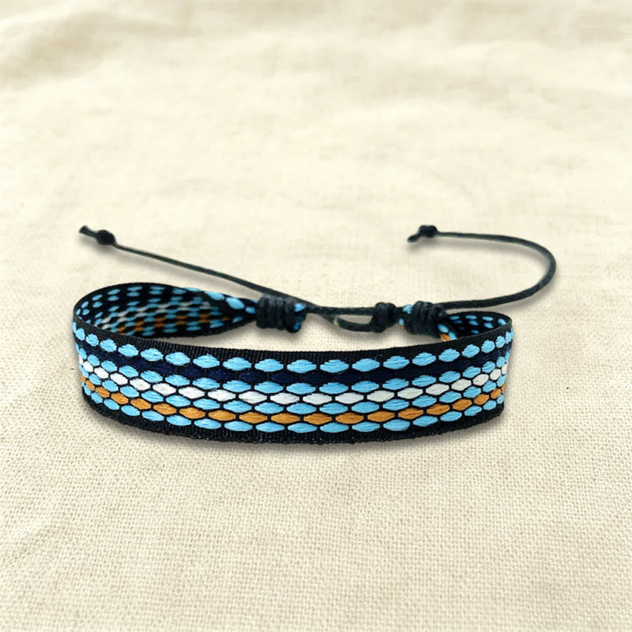 Olivenorma Casual Boho Adjustable Everyday Wear Braided Bracelet - Blue Diamond - image 20