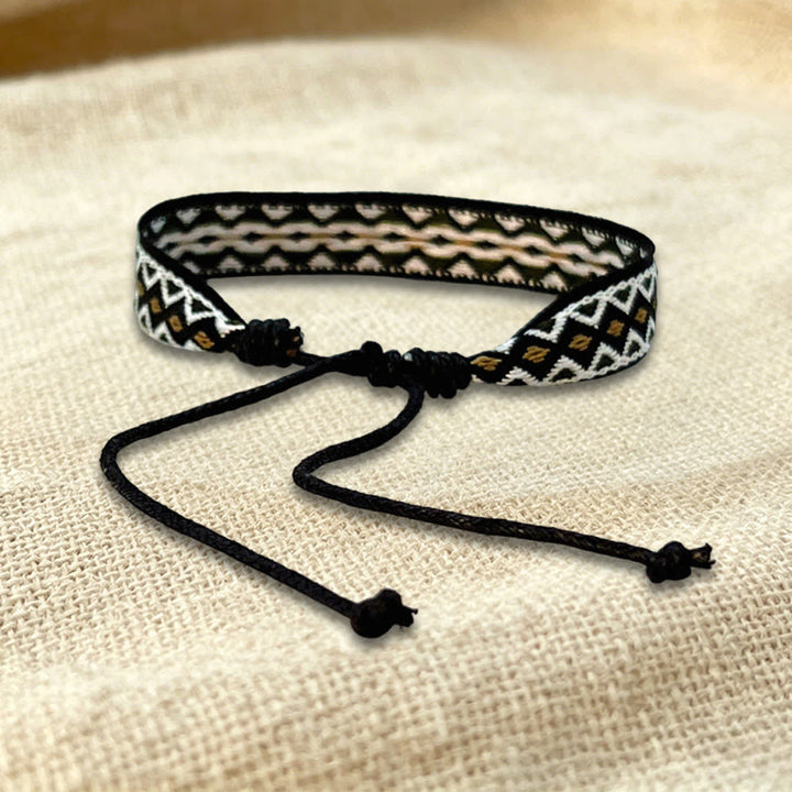 Olivenorma Multicolor Tribal Pattern Adjustable Friendship Braided Bracelet - image 4