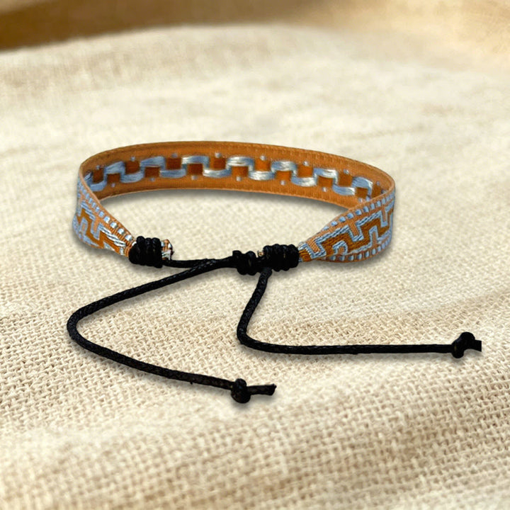 Olivenorma Multicolor Tribal Pattern Adjustable Friendship Braided Bracelet - image 8