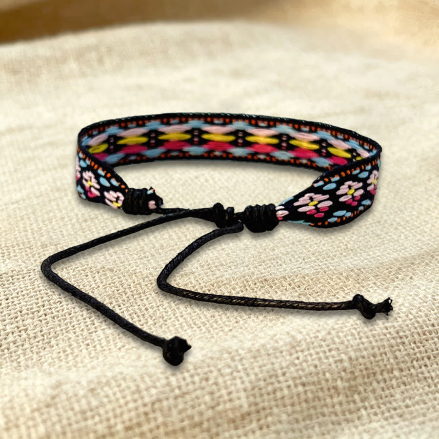 Olivenorma Multicolor Tribal Pattern Adjustable Friendship Braided Bracelet - image 28