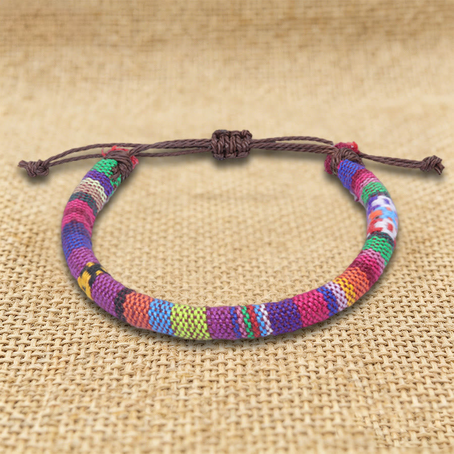 FREE Today: Bohemian Ethnic Pattern Handmade Cotton Thread Friendship Braided Bracelet - Brown Ethnic - image 19