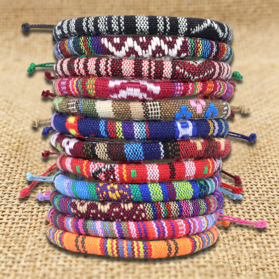 FREE Today: Bohemian Ethnic Pattern Handmade Cotton Thread Friendship Braided Bracelet - image 3