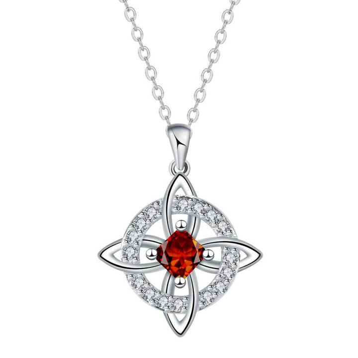 FREE Today: Birthstone Witches Knot Necklace - January - image 1