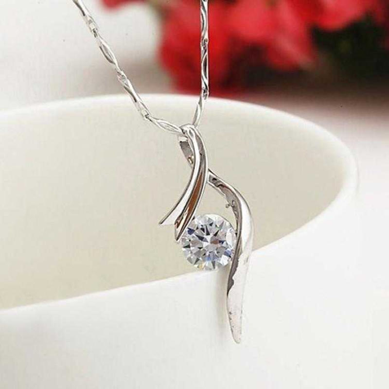 FREE Today: Alloy Water Drop Curve Pendant with Purple Stone Necklace - image 11