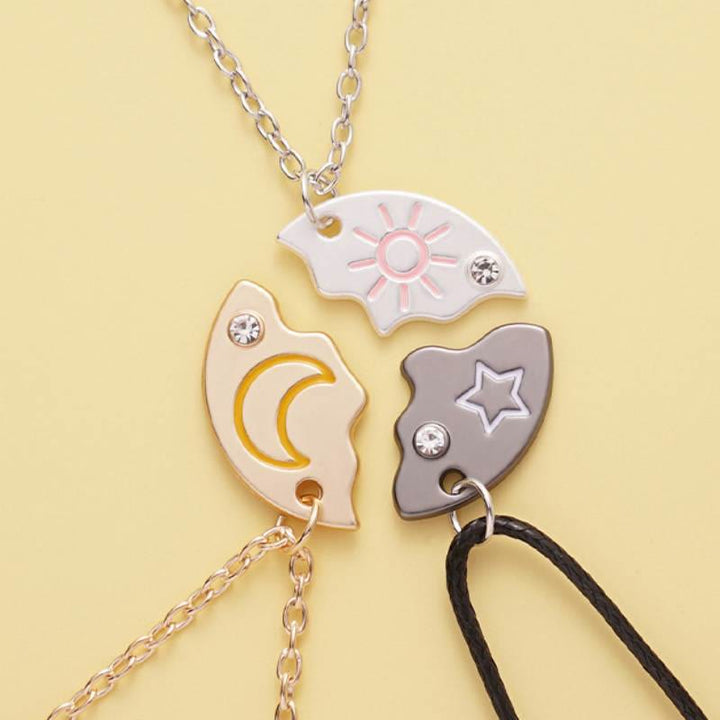 FREE Today: 3Pcs Star Moon Sun BFF Necklace Keychian - image 5
