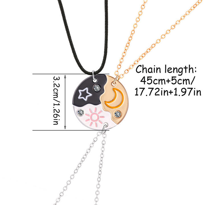 FREE Today: 3Pcs Star Moon Sun BFF Necklace Keychian - image 9