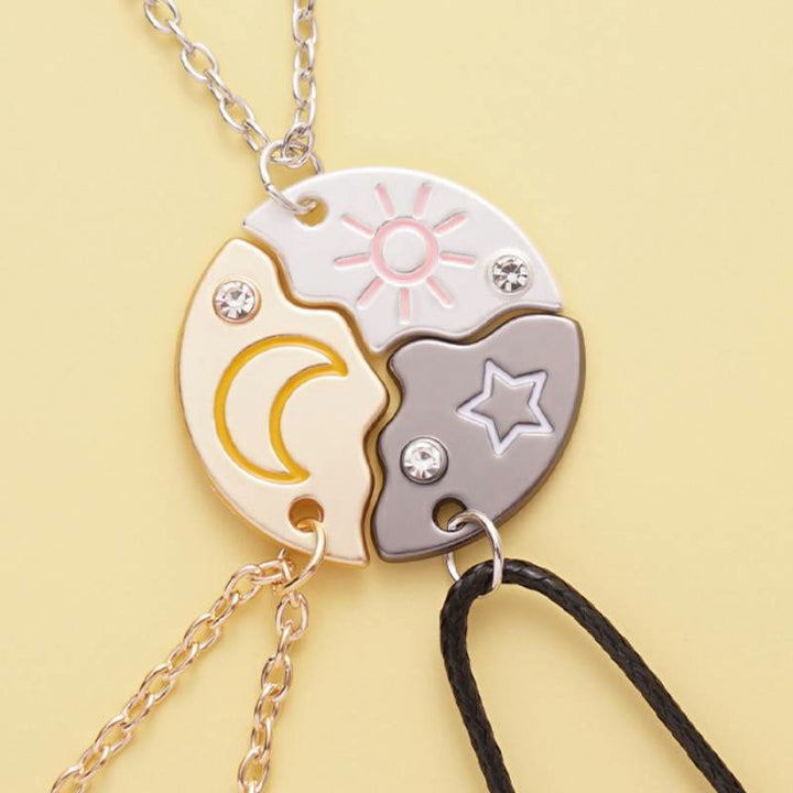 FREE Today: 3Pcs Star Moon Sun BFF Necklace Keychian - image 4