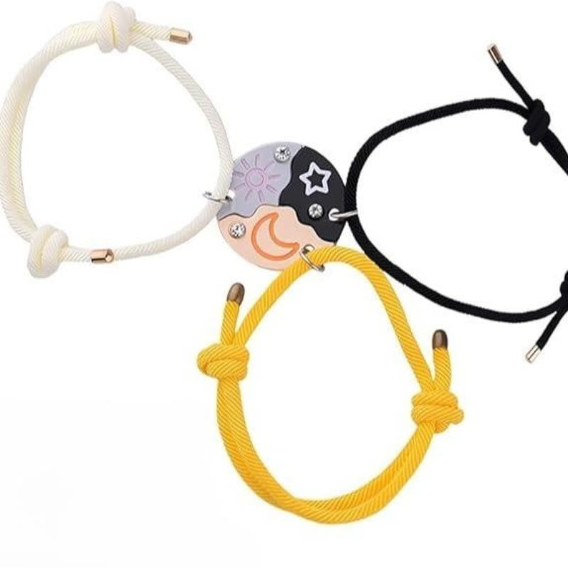 FREE Today: 3Pcs Star Moon Sun BFF Necklace Keychian - Bracelet - image 11