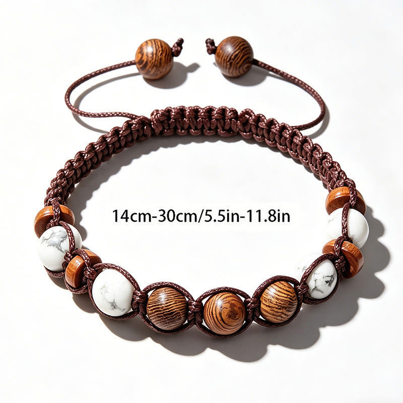 FREE Today: Bohemian Braided Bracelet Turquoise & Coffee Brown Cord Jewelry - image 2