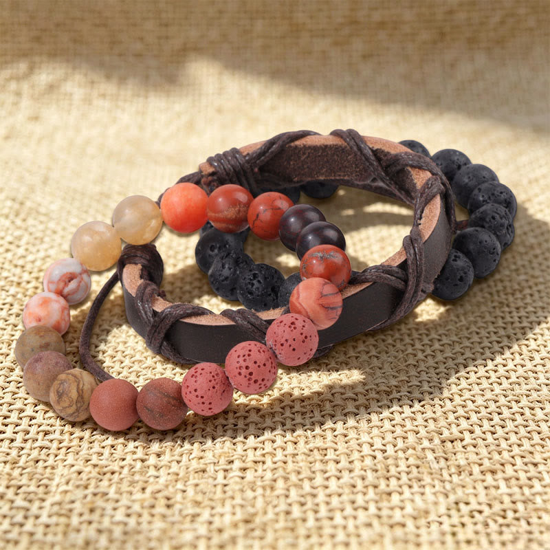 Olivenorma Stackable Multi-Layer Handmade Boho Ethnic Bracelet - image 4