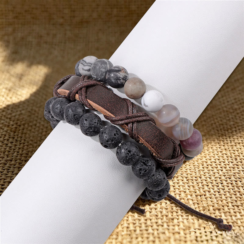 Olivenorma Stackable Multi-Layer Handmade Boho Ethnic Bracelet - image 18