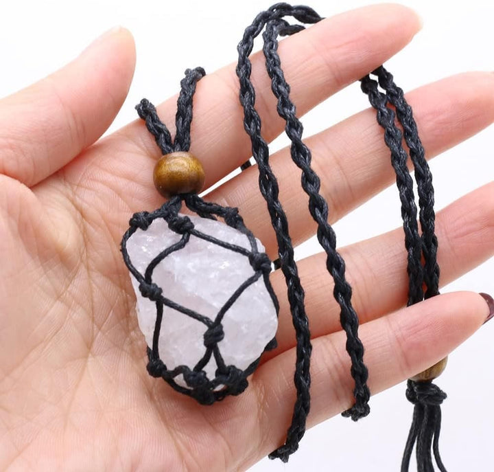 FREE Today: Boho Raw Stone Pendant Necklace - Clear Crystal - image 7