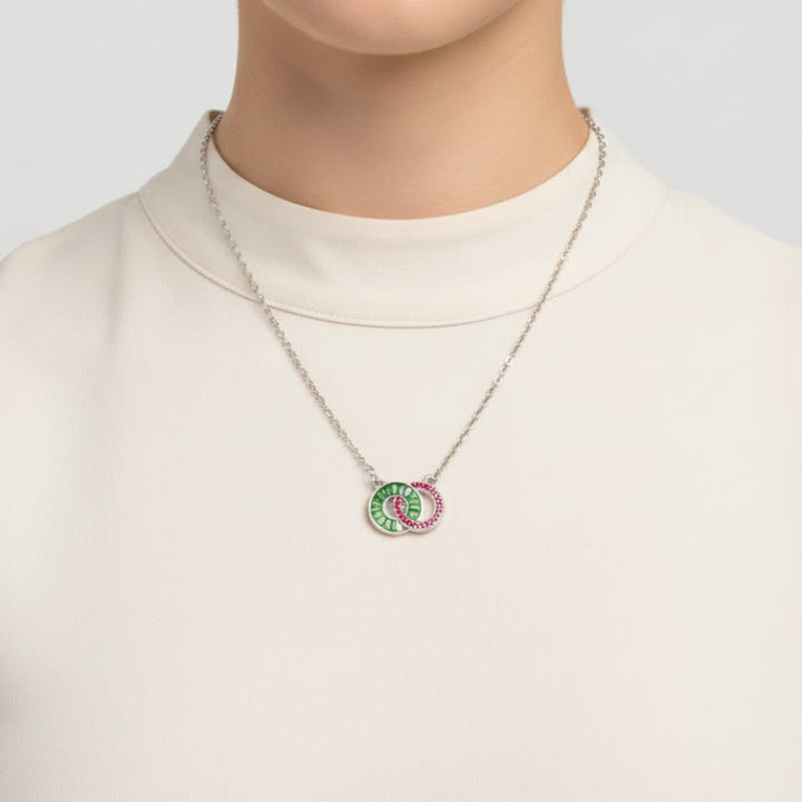 Olivenorma Custom Birthstone Gifts for Mother & Daughter Linking Circles Bracelet & Necklace - image 16