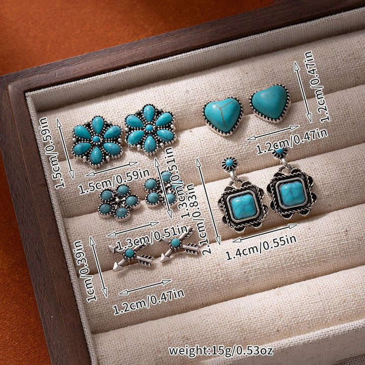 Olivenorma Western Boho Floral & Cowboy Inspired Multi-Design Earrings - image 9
