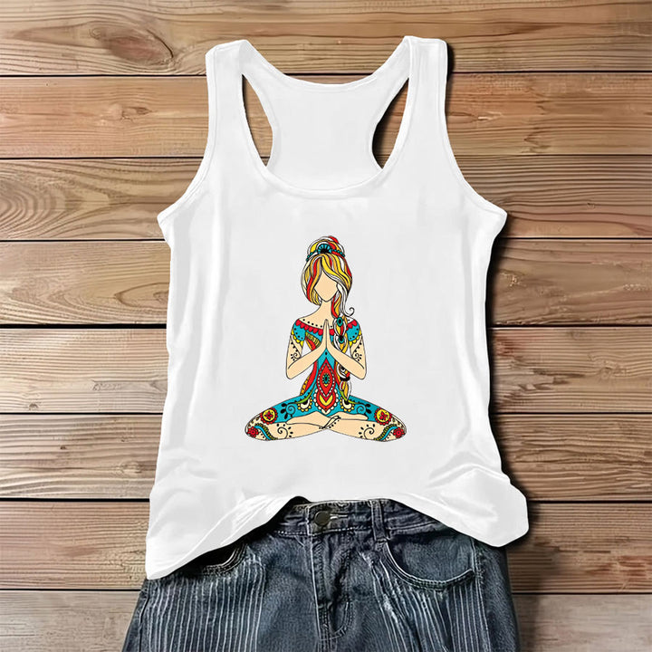 Olivenorma Rainbow Watercolor Tree of Life "Rooted in Magic" Women's Tank - White - 3XL - image 0