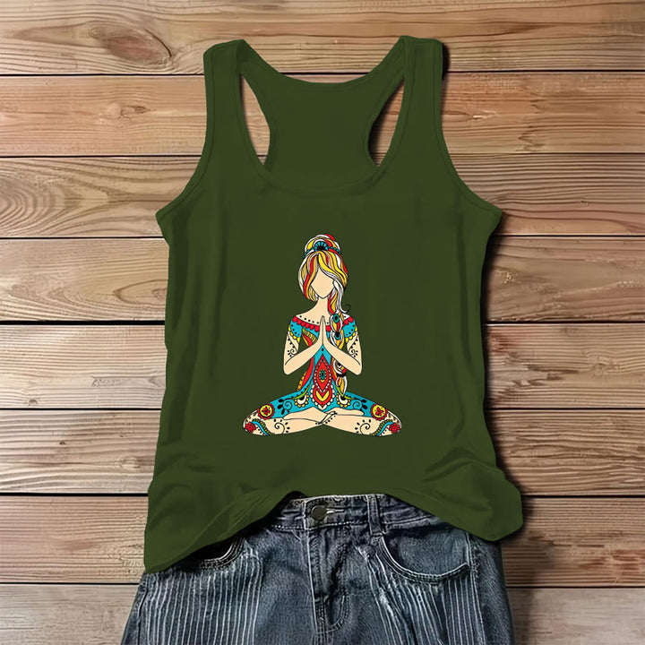 Olivenorma Rainbow Watercolor Tree of Life "Rooted in Magic" Women's Tank - Green - 3XL - image 8