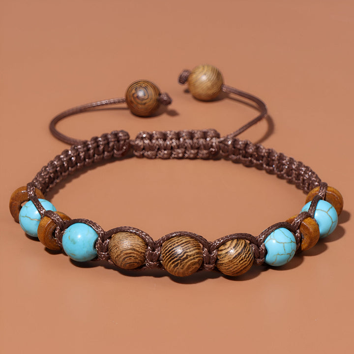 FREE Today: Bohemian Braided Bracelet Turquoise & Coffee Brown Cord Jewelry - image 7