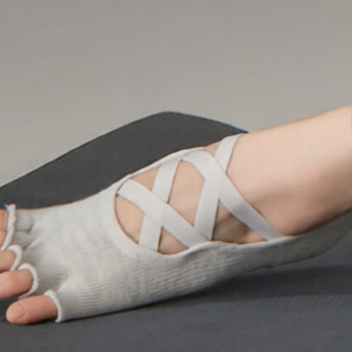 Olivenorma Anti-Slip Cross-Strap Socks for Yoga Pilates & Barre Women's Yoga Socks - image 5