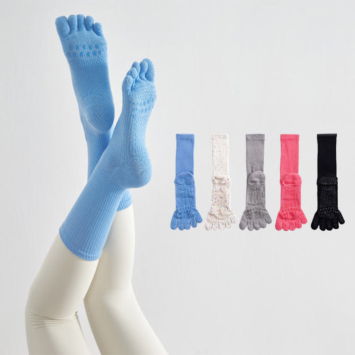 Olivenorma Stable Traction Five-Toe Calf Non-Slip for Yoga Practice Women's Yoga Socks - image 0