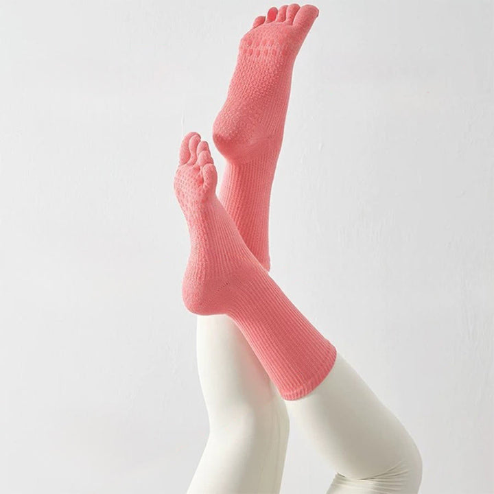 Olivenorma Stable Traction Five-Toe Calf Non-Slip for Yoga Practice Women's Yoga Socks - image 14