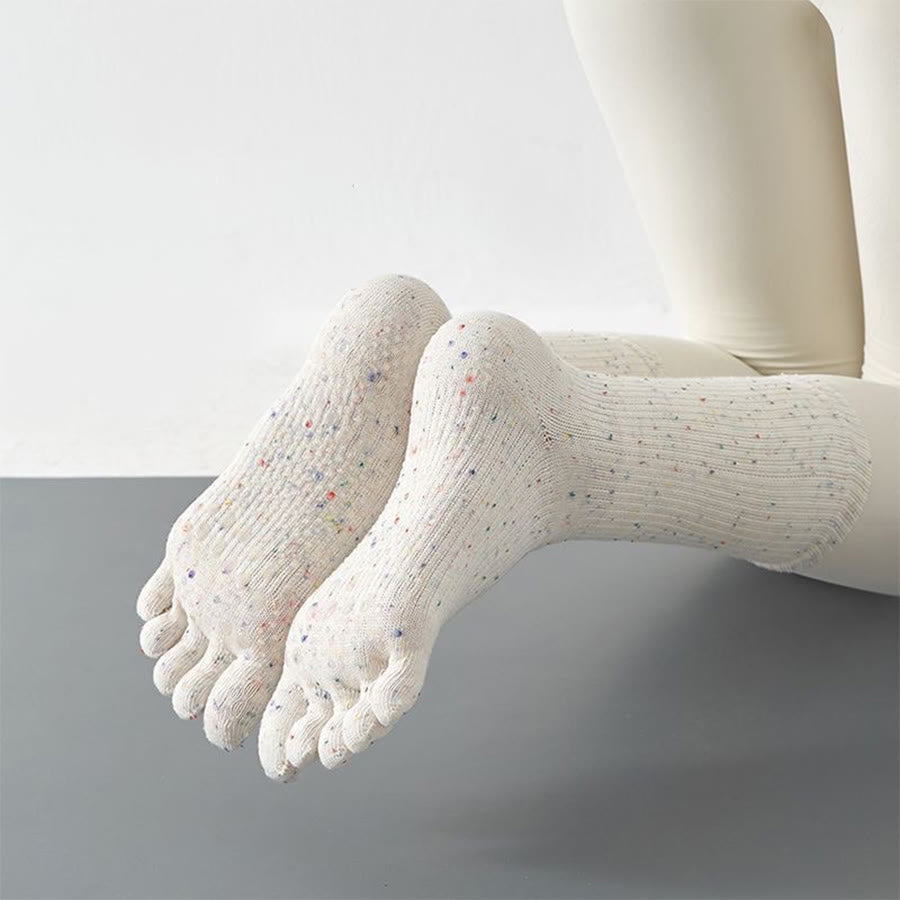 Olivenorma Stable Traction Five-Toe Calf Non-Slip for Yoga Practice Women's Yoga Socks - image 7
