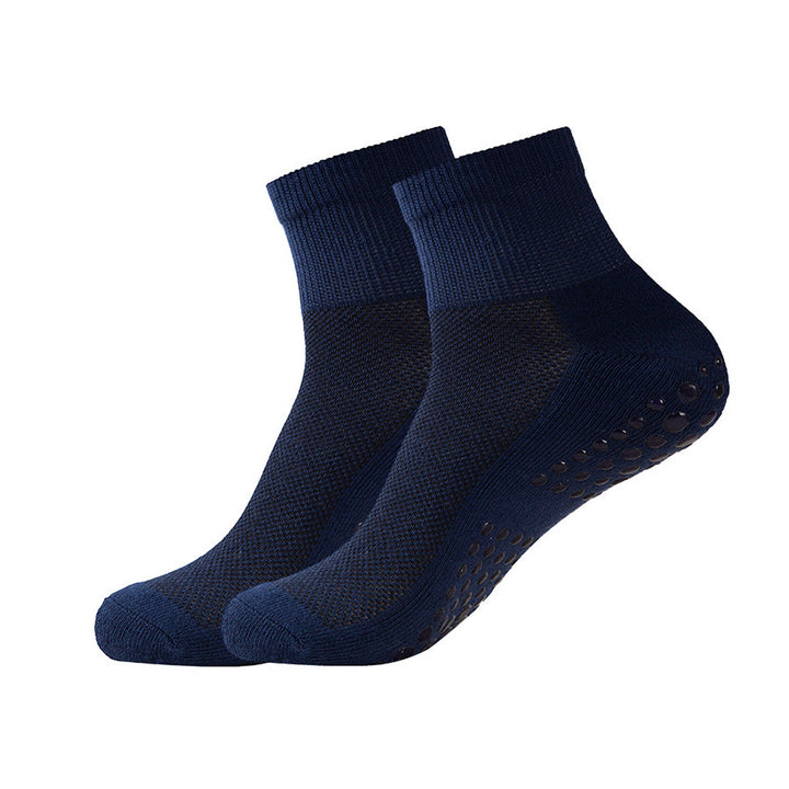 Olivenorma Enhanced Traction Non-Slip Crew Socks for Yoga & Pilates Women's Yoga Socks - Navy Blue - 10 Pairs - image 21