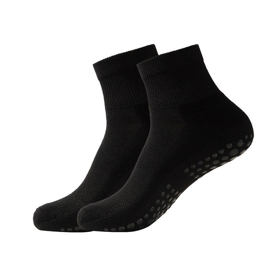 Olivenorma Enhanced Traction Non-Slip Crew Socks for Yoga & Pilates Women's Yoga Socks - Black - 10 Pairs - image 19