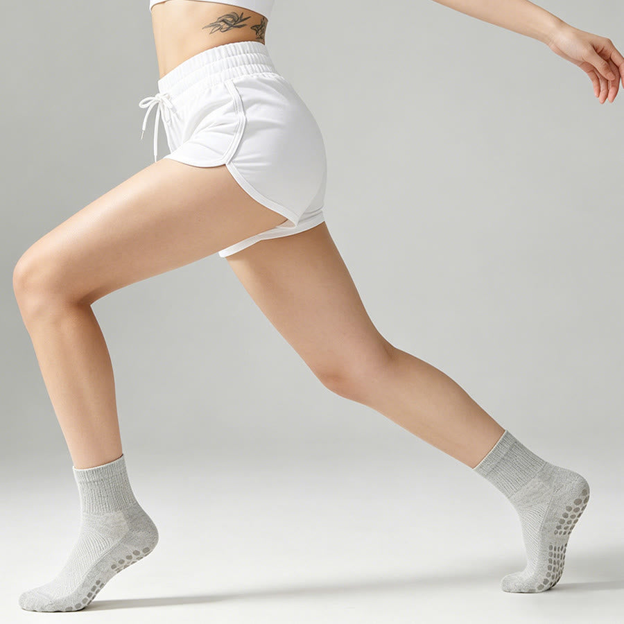 Olivenorma Enhanced Traction Non-Slip Crew Socks for Yoga & Pilates Women's Yoga Socks - image 17