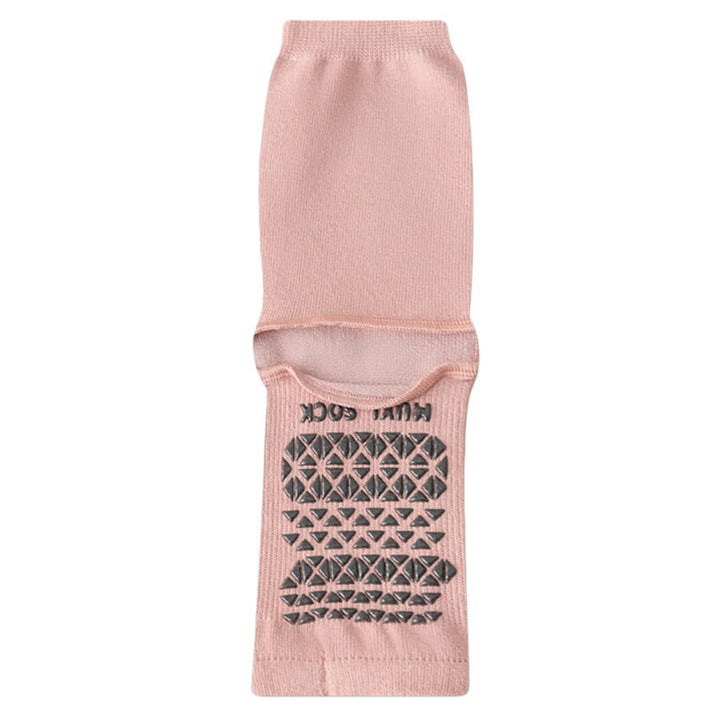 Olivenorma Breathable Mid-Calf Non-Slip Socks with Open Toe & Heel Women's Yoga Socks - Pink - 10 Pairs - image 12
