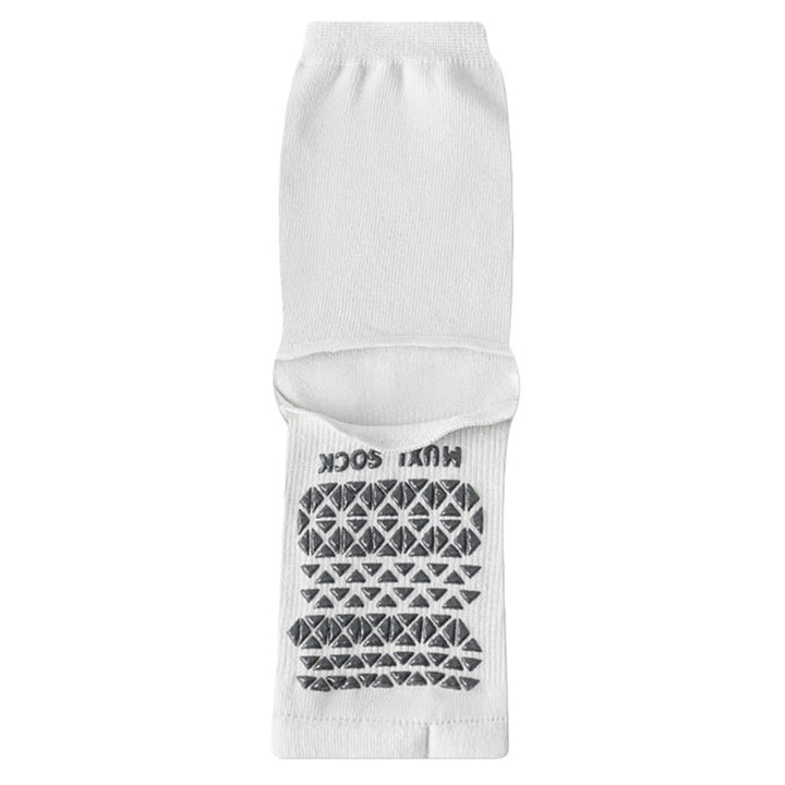 Olivenorma Breathable Mid-Calf Non-Slip Socks with Open Toe & Heel Women's Yoga Socks - White - 10 Pairs - image 4