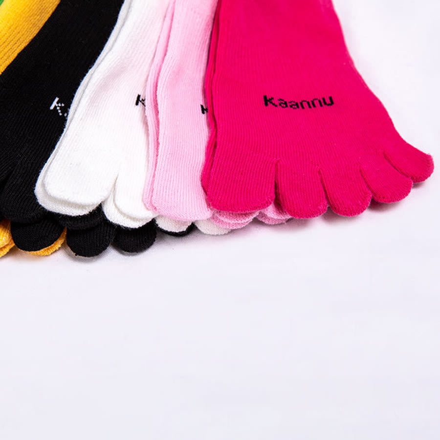 Olivenorma Knee-High Five-Toe Non-Slip Grip for Warmth & Stability Women's Yoga Socks - image 20