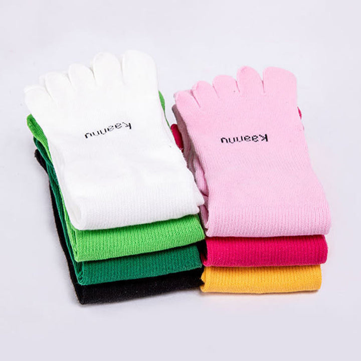 Olivenorma Knee-High Five-Toe Non-Slip Grip for Warmth & Stability Women's Yoga Socks - image 21