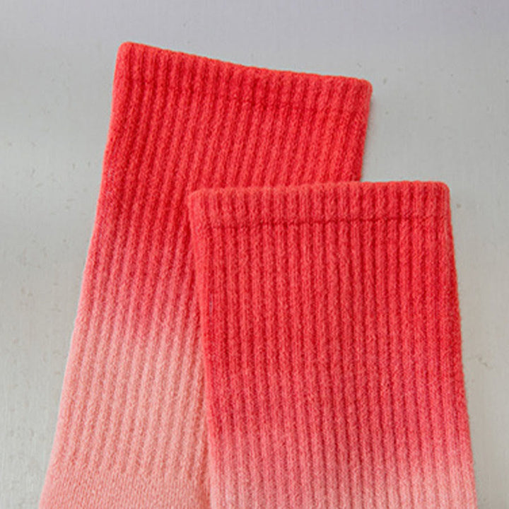 Olivenorma Gradient Color Crew Length Non-Slip Silicone Full Sole Traction Women's Yoga Socks - image 19