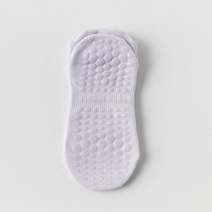 Olivenorma Full Sole Non-Slip Grip for Indoor Fitness Women's Yoga Socks - Light Purple - 10 Pairs - image 10