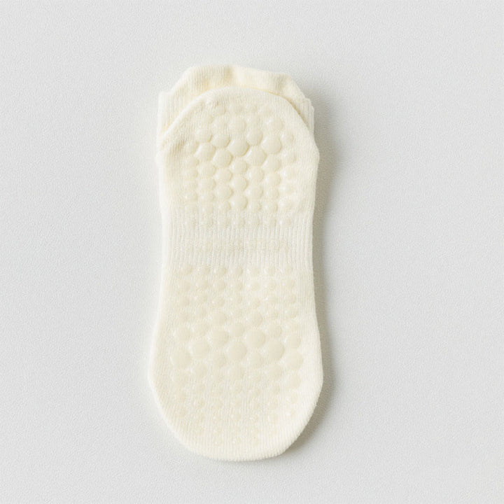 Olivenorma Full Sole Non-Slip Grip for Indoor Fitness Women's Yoga Socks - Cream - 10 Pairs - image 24