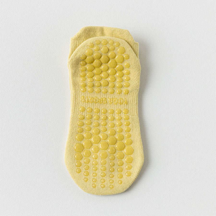 Olivenorma Full Sole Non-Slip Grip for Indoor Fitness Women's Yoga Socks - Light Yellow - 10 Pairs - image 14