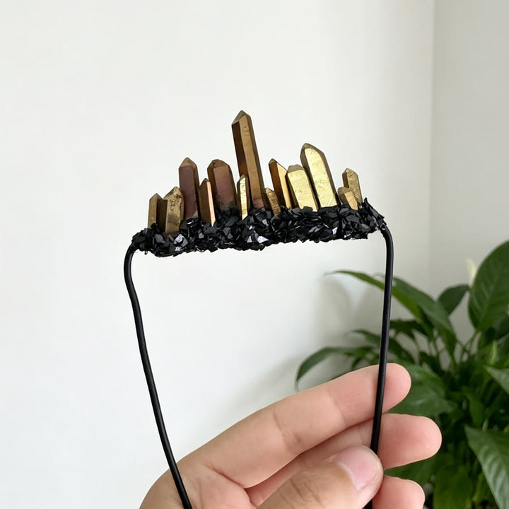 Olivenorma Contemporary Gothic Style Mixed Chip & Spike Crystal Decor Crystal Brooch - image 3