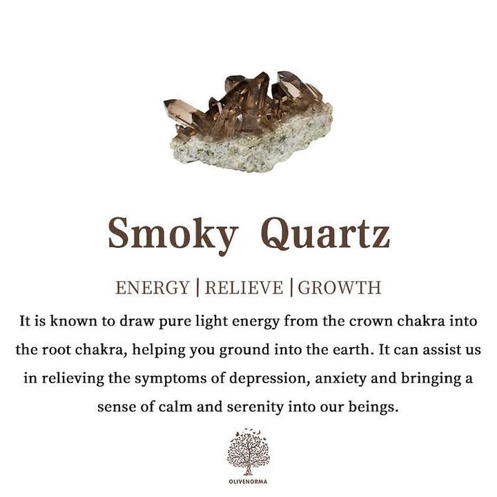 Olivenorma Mystic Witchy Graduated Smoky Spike Crystal Dark Base Healing Crystal Brooch - image 5