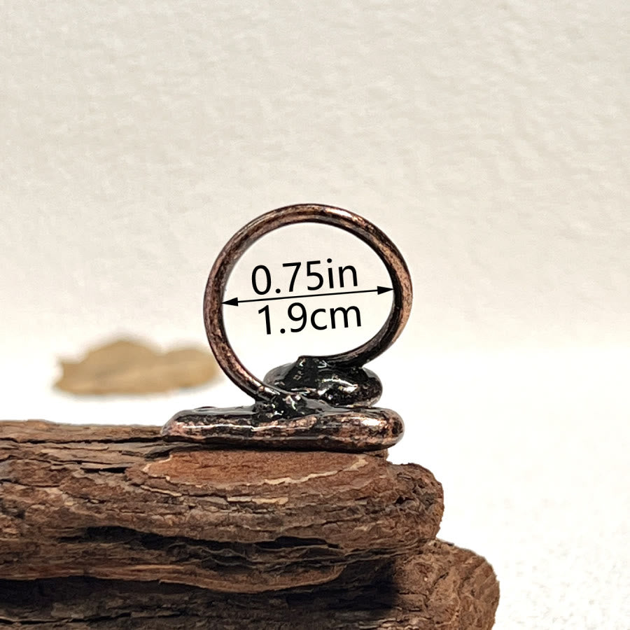 FREE Today: Natural Irregular Labradorite Kyanite Black Tourmaline Open Ring - image 15