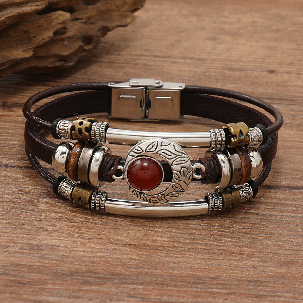 FREE Today: Natural Multi-colored Turquoise Stainless Steel Leather Bracelet - image 23