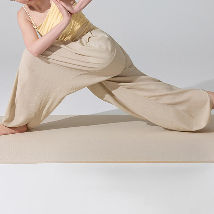 Olivenorma High Waist Elastic Waistband Crinkle Texture Loose Harem Yoga Women's Pants - image 4