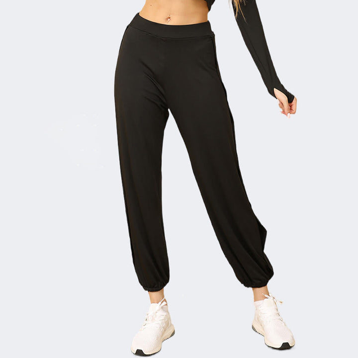Olivenorma High Waist Double Side Cutout Slit Jogger Soft Women's Yoga Pants - image 4