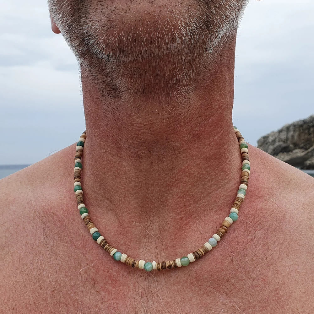 FREE Today: Brown Coconut Wood Beads Natural Stone Beads Necklace - image 26