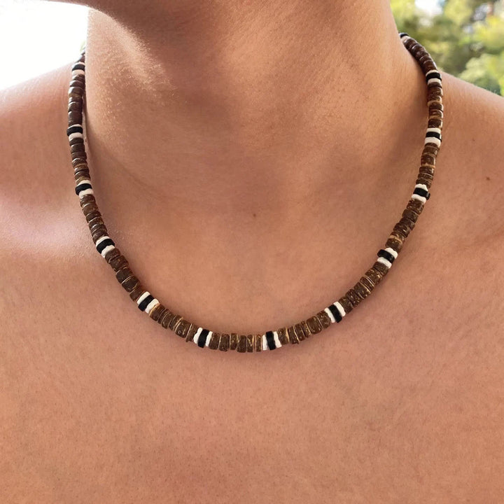 FREE Today: Brown Coconut Wood Beads Natural Stone Beads Necklace - image 30