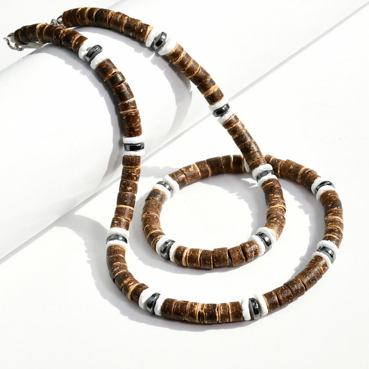 FREE Today: Brown Coconut Wood Beads Natural Stone Beads Necklace - image 32