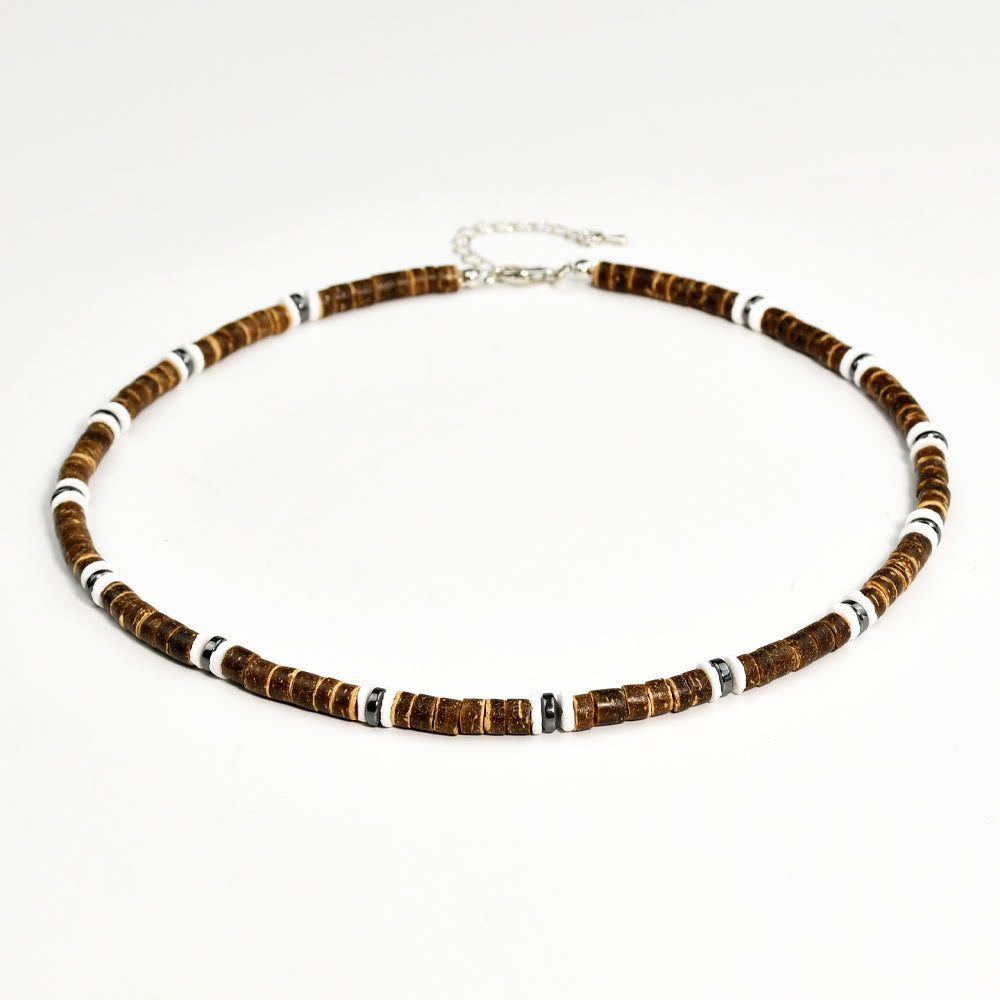 FREE Today: Brown Coconut Wood Beads Natural Stone Beads Necklace - image 31