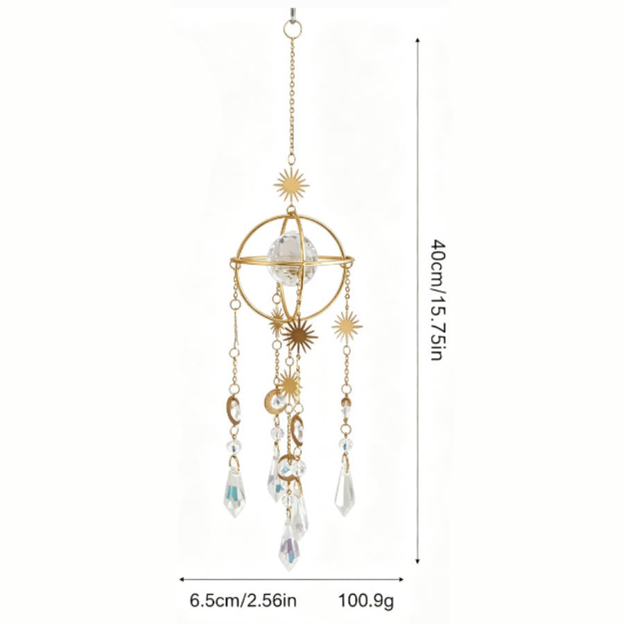 FREE Today: Sunlight Catcher Crystal Color Printed Stone Pendant Bedroom Decoration Wind Chime - image 5