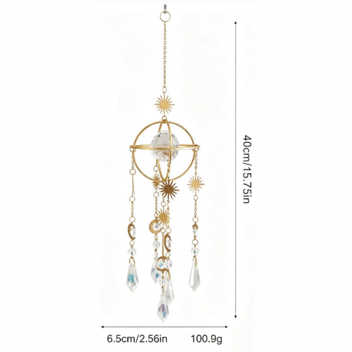 FREE Today: Sunlight Catcher Crystal Color Printed Stone Pendant Bedroom Decoration Wind Chime - image 5