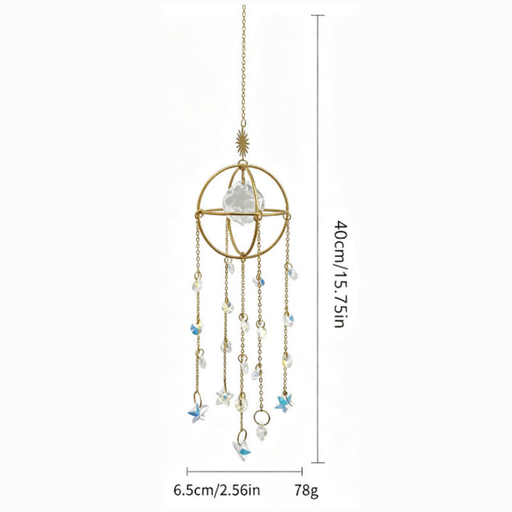 FREE Today: Sunlight Catcher Crystal Color Printed Stone Pendant Bedroom Decoration Wind Chime - image 9